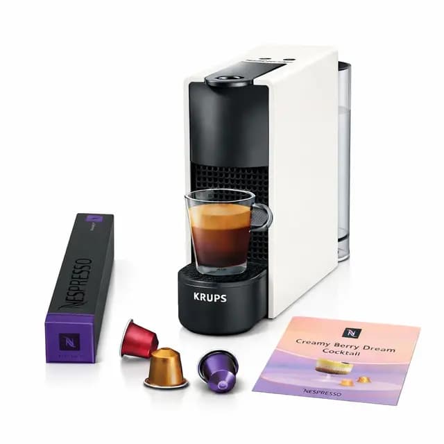 Krups Nespresso Essenza Mini XN1101 Cafetera de Cápsulas Pure White