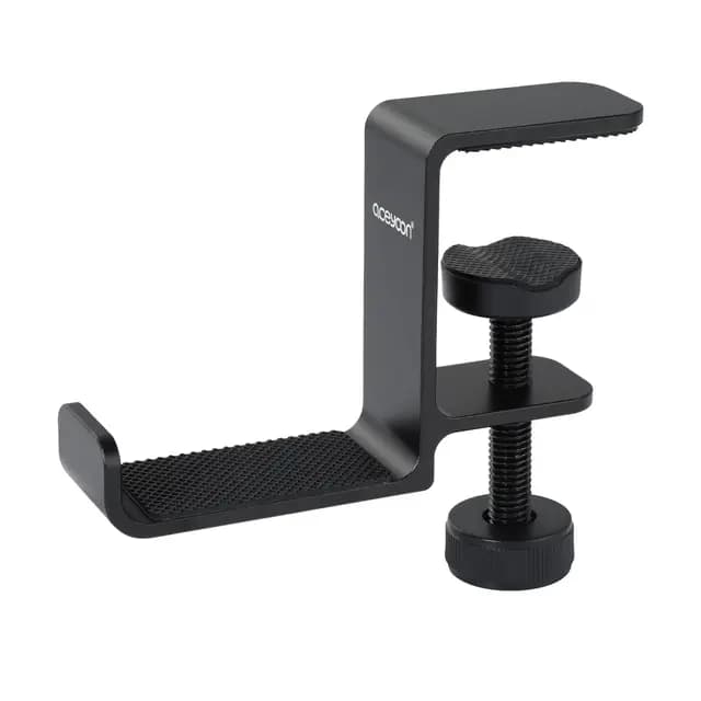 aceyoon Soporte Cascos Gaming Escritorio, Soporte de Gancho Giratorio para Juegos con Gancho de Silicona Soporte Cascos Universal Headphone Stand per Cuffie da Gioco, Borse e Ombrelli