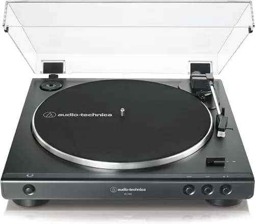 Audio-Technica LP60XBK Giradiscos Automático Estéreo de Tracción por Correa Negro