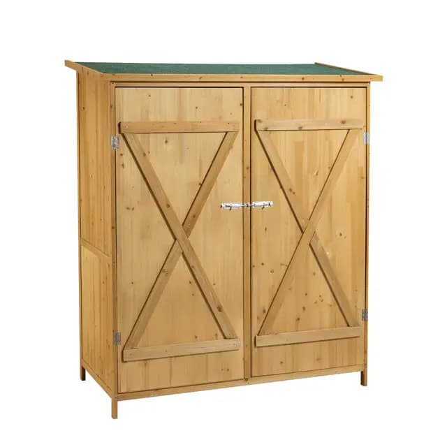 Cobertizo XXL Caseta Jardín Gabinete Herramientas Almacenaje Madera Armario Exterior