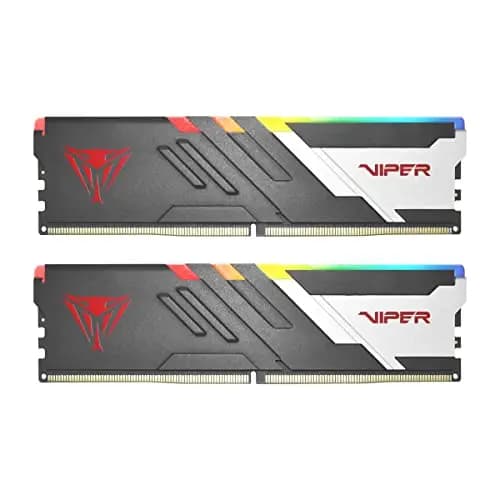 Patriot Viper Venom RGB DDR5 RAM 32GB (2X16GB) 6000MT/s CL30 UDIMM Desktop Gaming Memory Kit - PVVR532G600C30K