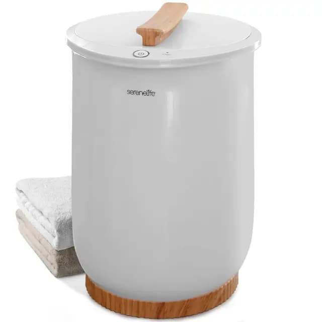 SereneLife cubo calienta toallas, Aquecedor, Towel warmer, Baño, Spa, Bucket, Electrico, Apagado automatico, Portatil, Ideal tambien para Pijamas