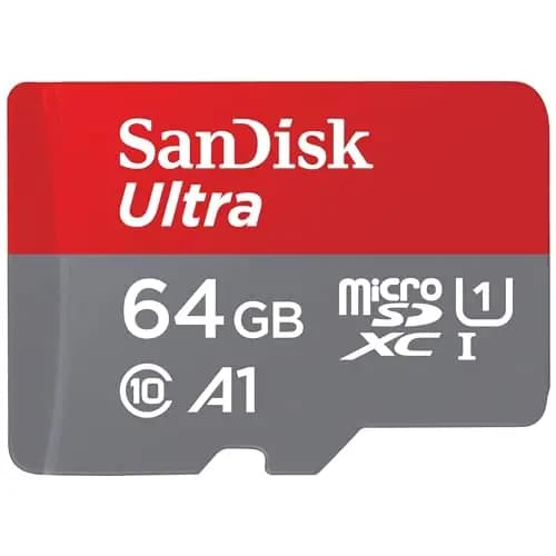 SanDisk 64GB Ultra, Tarjeta de memoria microSDXC, hasta 140 MB/s + adaptador SD, con Clase A1 de rendimiento de las aplicaciones, UHS-I Class 10 U1