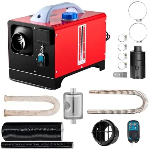 VEVOR Calentador de Aire, 8 kW Calefacción Estacionaria, 12 V Diésel Portátil, Calentador de Estacionamiento, Calefacción Estática Furgoneta, Calentador Coche, con Pantalla LCD
