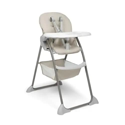 hauck Sit N Fold – Trona Plegable para Bebé y Niños desde 6 Meses hasta 15 kg | Silla de Comer Ergonómica con Arnés 5 Puntos - Respaldo y Bandeja Ajustables - Gran Cesta