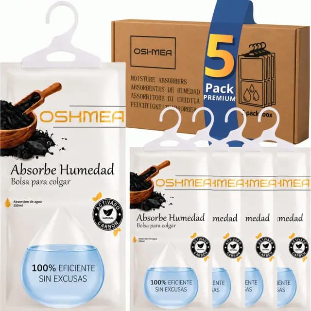 oshmea bolsas antihumedad carbón