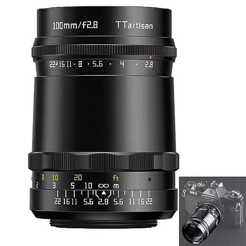 TTARTISAN Lente de 100 mm F2.8 M42 Soap Bubble Bokeh compatible con cámara de montaje M42 y otras cámaras modernas con adaptador.