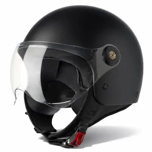 VINZ Duoro Casco Scooter | Casco Jet con Visera | para Moto & Ciclomotor | ECE 22.06 Homologado | En Tamaño XS - XL | para Hombre y Mujer