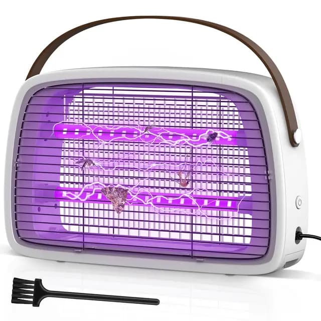 seenlast Lámpara Antimosquitos, 3800V Mata Mosquitos electrico con lamaparas UV Trampa matamoscas electrico, Repelente Anti Mosquitos Interior para el Hogar, Cocina, Jardín, Oficina