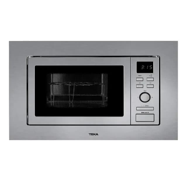 TEKA Microondas Integrable con Grill, Capacidad 20 L, 5 Niveles de Potencia, 800 W, Interior de Acero Inoxidable, Negro, Modelo MWE 202 FI