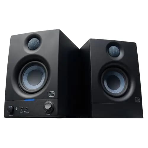 PreSonus Eris 3.5BT Gen 2, Altavoces Activos de Escritorio 3.5" con Bluetooth para Multimedia, Juegos, Producción Musical de Calidad Estudio, Potencia 50 W