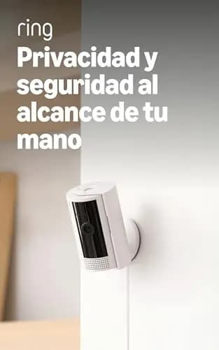 Ring Cámara interior (Indoor Camera 2.ª gen.) | Cámara de vigilancia wifi con enchufe para mascotas | Vídeo 1080p HD, comunicación bidireccional, cubierta de privacidad | 30 días gratis de Ring Home