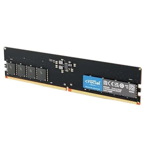 Crucial RAM DDR5 16GB 5600MHz, Memoria PC (o 5200MHz / 4800MHz) CL46 - CT16G56C46U5