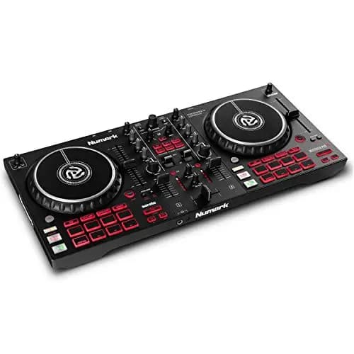 Numark Mixtrack Pro FX Controlador DJ de 2 Secciones para Serato DJ Con Mezclador DJ, Interfaz de Audio Incorporada, Ruedas de Selección Táctiles Capacitivas y Paletas de Efectos