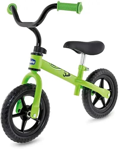 Chicco Bicicleta Niño 2 años, Bicicleta Sin Pedales, 2-5 Años, hasta 25 kg, Bici Sin Pedales, para Aprender a Mantener el Equilibrio, Manillar y Sillín Ajustables, Juguetes, Regalo Niño 2 años, Verde