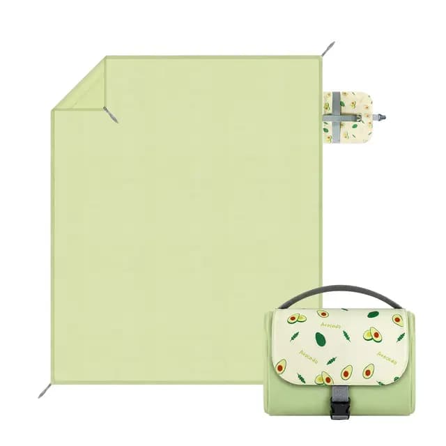 Manta de Picnic, Manta de Playa Impermeable, Manta de Camping, Manta de Senderismo Plegable al Aire Libre Suave y Portátil, para Camping, Parque, jardín, Playa, 147.5x208.5 cm