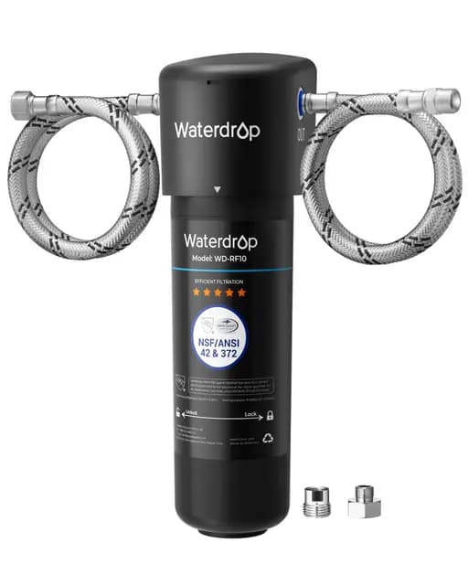Waterdrop 10UA Sistema de Filtro de Agua para Debajo del Fregadero, 30.000 Litros Sistema de Filtrado de Agua de Alta Capacidad, Certificado NSF/ANSI 42, Reduce el 99,99% de Plomo, Cloro, Mal Sabor