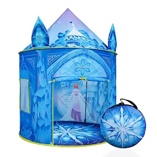 Cosone Tienda Campaña Infantil, Castillo Frozen, Tipi Exterior, Casitas de Jardin, Juguetes Regalo Niña 2 3 4 5 6 7 8 Años