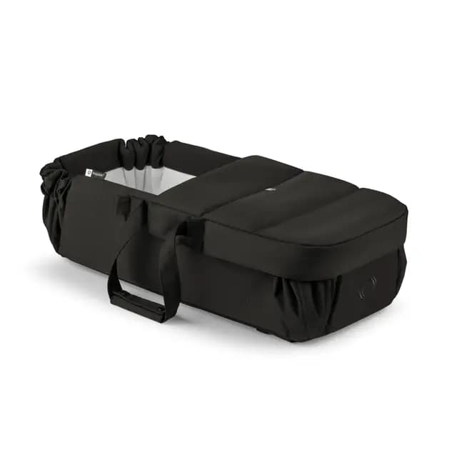 Bugaboo Nido para Bebés, Capazo Portátil 2 en 1 y Saco con Correas de Transporte, Colchón de Algodón y Alfombrilla de Juegos, Compatible con Carritos, Recién Nacidos – Heritage Black