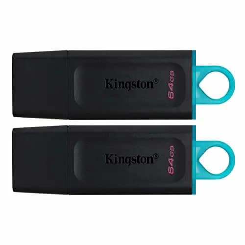 Kingston DataTraveler Exodia DTX/64GB-2P Flash Drive USB 3.2 Gen 1 - con capuchón Protector y Llavero en múltiples Colores