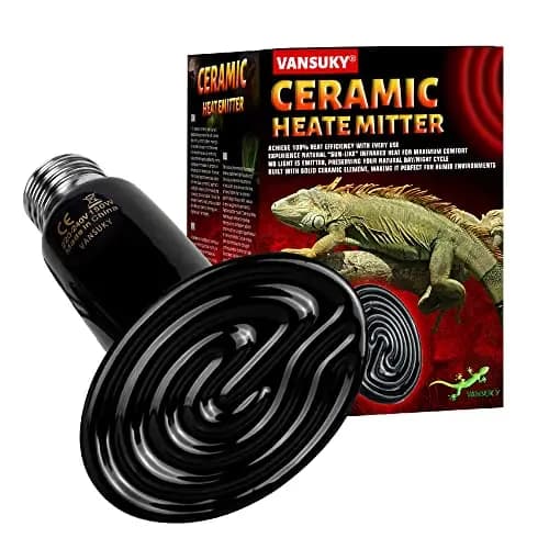 Emisor de Calor Cerámico 150W sin Luz para Reptiles – Lámpara Infrarroja de Calefacción Resistente al Agua para Terrarios, Vivarios, Perros, Gatos y Anfibios