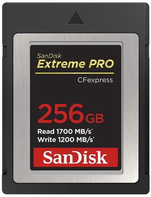 SanDisk 256GB Extreme PRO tarjeta CFexpress Type B Grabación de vídeo RAW 4K + RescuePro Deluxe hasta 1700 MB/s