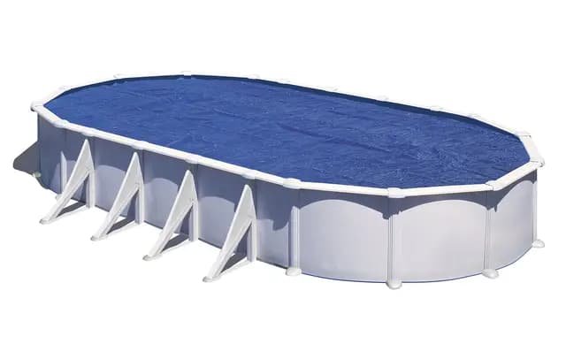 Gre CPROV730 - Cobertor de Verano para Piscina Ovalada de 730 x 375 cms, Color Azul