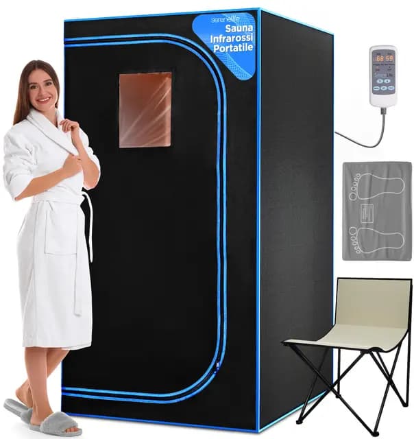 serenelife slisau30 sauna infrarroja