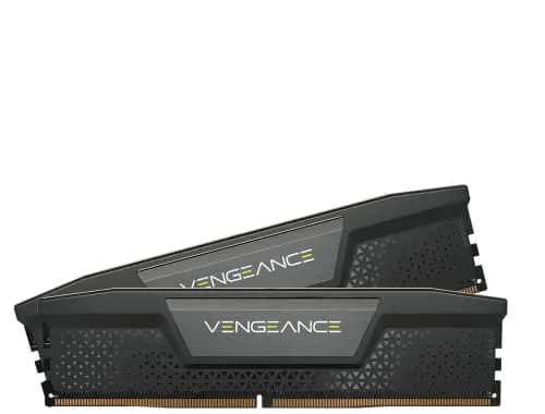 CORSAIR Vengeance DDR5 RAM 32GB (2x16GB) hasta 6000MHz CL36 Intel XMP 3.0 Memoria de Ordenador de Sobremesa – Negro (CMK32GX5M2B6000C36)