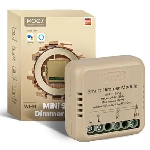 moes mini wifi módulo dimmer led