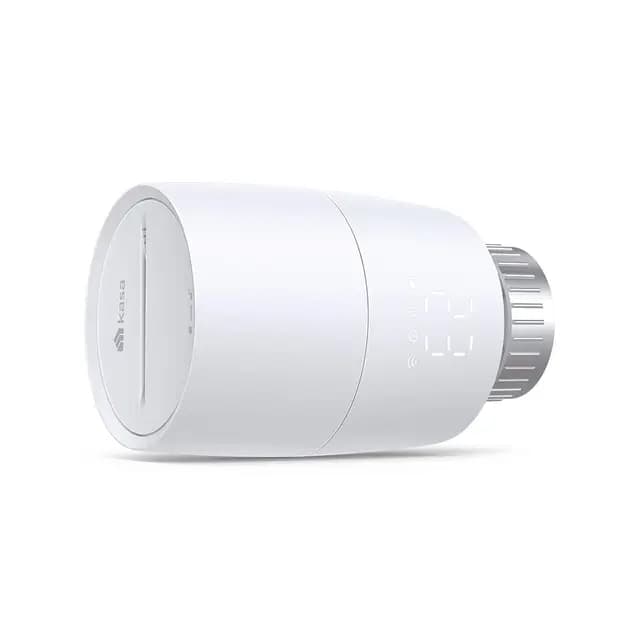 TP-Link Kasa KE100 Termostato de radiador Inteligente, Compatible Alexa y Google Assistant, fácil instalación y Uso, Color Blanco
