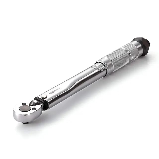 Amazon Basics Llave de trinquete dinamométrica de 1/4 pulgadas , 3.95-22.5 Nm, 35-200 in.-lb