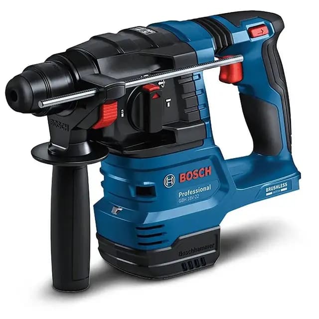 Bosch Professional 18V System martillo perforador a batería GBH 18V-22 (con SDS plus, ideal p. orificios 6-10 mm, KickBack Control y Vibration Control, sin bat./cargador)
