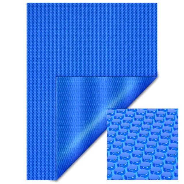 Cubierta Solar Piscina isotérmica Azul Rectangular 4x6m Lona térmica Protectora Cobertor Piscina