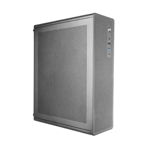 Tacens AEROSLIM500, Caja PC MicroATX, Paneles Mesh Antipolvo, Fuente Alimentación TFX 500W, Ventilador Frontal FDB 90mm, Minitorre Slim Compatible con MicroATX y Mini-ITX, USB-C y USB 3.0, Negro