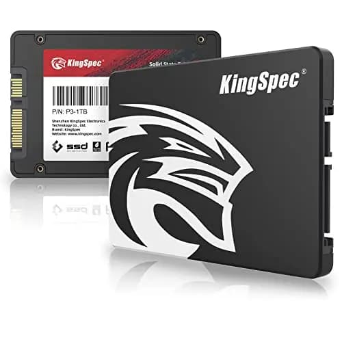 Kingspec SSD 1TB SATA III 6Gb/s 2,5" TLC 3D NAND Flash Disco Duro Interno - Lectura de Hasta 570 MB/s Para Escritorios/Computadoras Portátiles/Todo en Uno