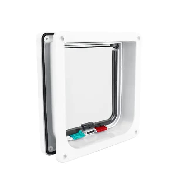 Chip inteligente de 20 × 20 × 6 m tamaño 4 vías puerta plegable con cerradura para gatos y perros pequeños para el cuidado de mascotas