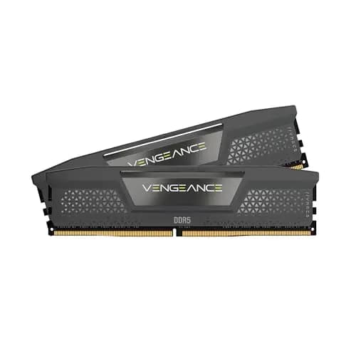 CORSAIR Vengeance DDR5 RAM 32GB (2x16GB) hasta 6000MHz CL36 AMD Expo Intel XMP 3.0 Memoria de Ordenador de Sobremesa – Gris (CMK32GX5M2E6000Z36)