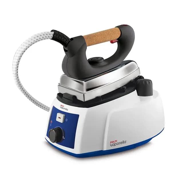 Polti Vaporella 515 Pro, Plancha de Vapor con Caldera, Tapón de Seguridad, Presión Máxima de la Caldera 3,5 Bar, Capacidad 0,9 L, Ajuste de Vapor, Blanco y Azul