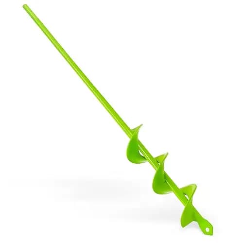 Taladro de jardín en espiral 4x42cm verde, taladro de jardín para taladro, taladro de plantación para atornillador de batería, taladro de suelo para macetas de flores, taladro de jardín con diseño de