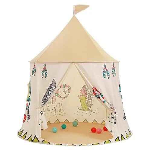Tienda de Juegos para niños,Carpa para niños,Tipi Tienda de Juegos Castillo de Princesa Tienda,Ideal para Jugar en Interiores y Exteriores, Navidad & Cumpleaños Regalos,certificada por EN71