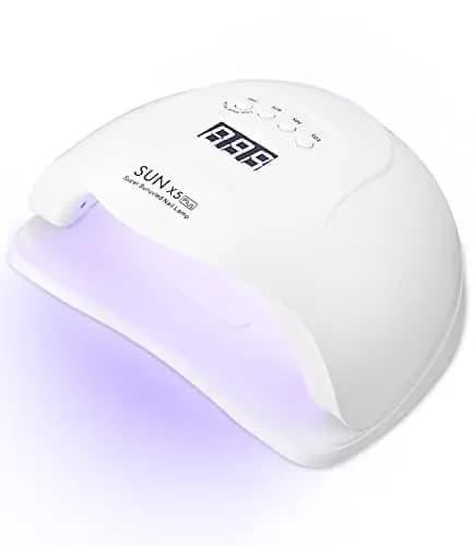 Lampara LED Uñas 168W Secador de Uñas Profesional LED UV Lampara Secadora de Uñas con Accesorios,Sensor Automatico, 4 Temporizadores,Sensor Inteligente,Portátil Manicura/Pedicura Salón de Uñas