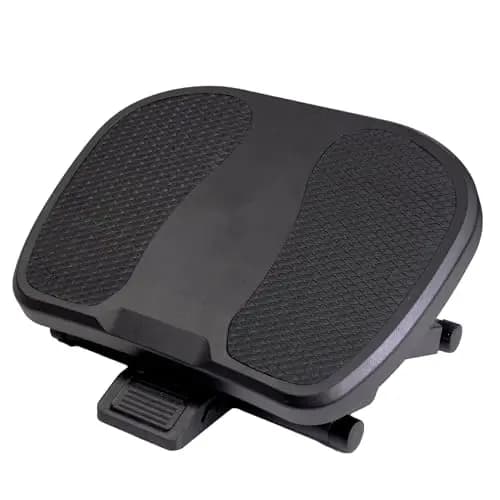 Raylu Paper – Reposapiés, Reposa pies de Oficina Ajustable en 3 Niveles, Reposapiés de Escritorio Ergonómico, Antideslizante y Efecto Masaje. Apoya Pies para Trabajo y Teletrabajo. (Modelo 30)