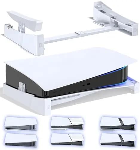 OIVO Soporte PS5/Slim/Pro Horizontal para Consola PlayStation 5, PS5 Suporte Horizontal, Soporte PS5 Acostado, Suporte Horizonta P5 con Tornillo, Accesorios PlayStation 5, Packs de Accesorios