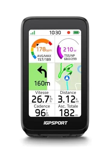 iGPSPORT BiNavi Air GPS Bicicleta,Pantalla Táctil HD 3”, iClimb 3.0, Ciclismo Virtual,Predicción Giro Segura,30h