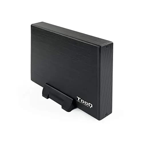 Tooq TQE-3527B - Carcasa para discos duros HDD de 3.5", (SATA I/II/III, USB 3.0), aluminio, indicador LED, Color Negro
