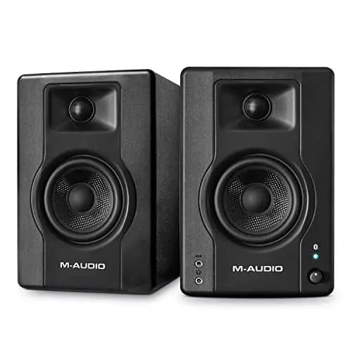 M-AUDIO BX4 BT 4.5 Pulgadas Monitores de Estudio, Altavoces Autoamplificados Bluetooth para PC para producción Musical, Juegos, Streaming, Podcast, DJ