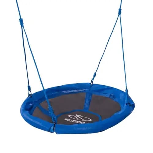HUDORA Nido de Columpio 90 - Columpio Nido de plástico para hasta 100kg - Columpio Colgante de 90cm de diámetro para Interior y Exterior