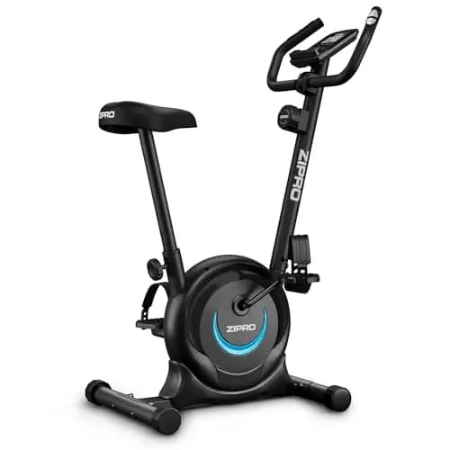 ZIPRO Bicicleta Estatica Magnetica con 8 Niveles de Resistencia, Soporte para Móvil, Monitor LCD, Sillín Confort, Bici Estatica para Cardio en Casa, Bicicletas Estaticas para Interior