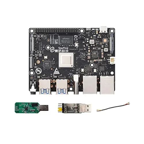 VisionFive2 RISC-V AI computadora de Placa única basada en JH7110 SoC Quad-Core 64bit Procesador 3D GPU Integrado LPDDR4 8GB RAM WiFi y HDMI para aplicación Vision Soporte Linux (Early Bird con WiFi)